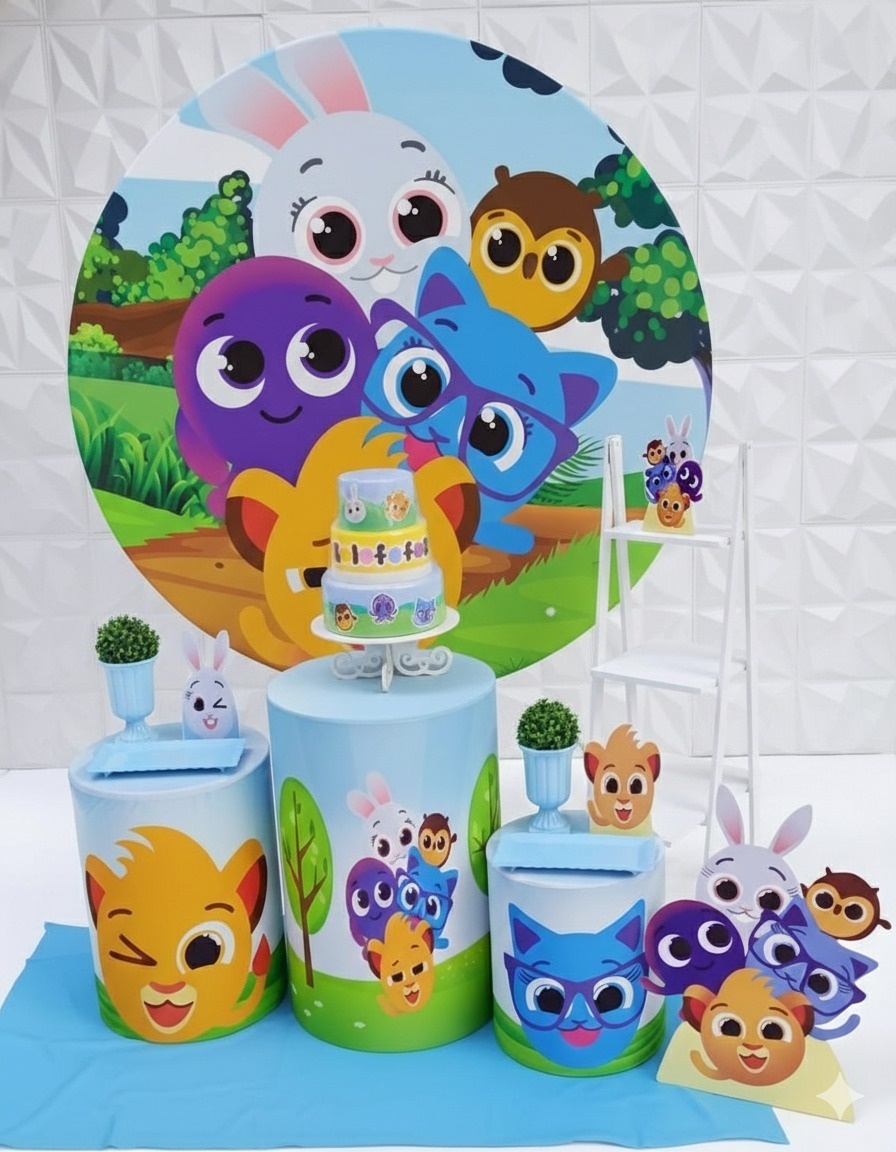 Bolofofo Azul 2 Prata  - GabiSantosDecor