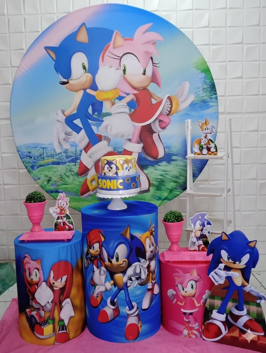 Sonic Rosa Prata  - GabiSantosDecor