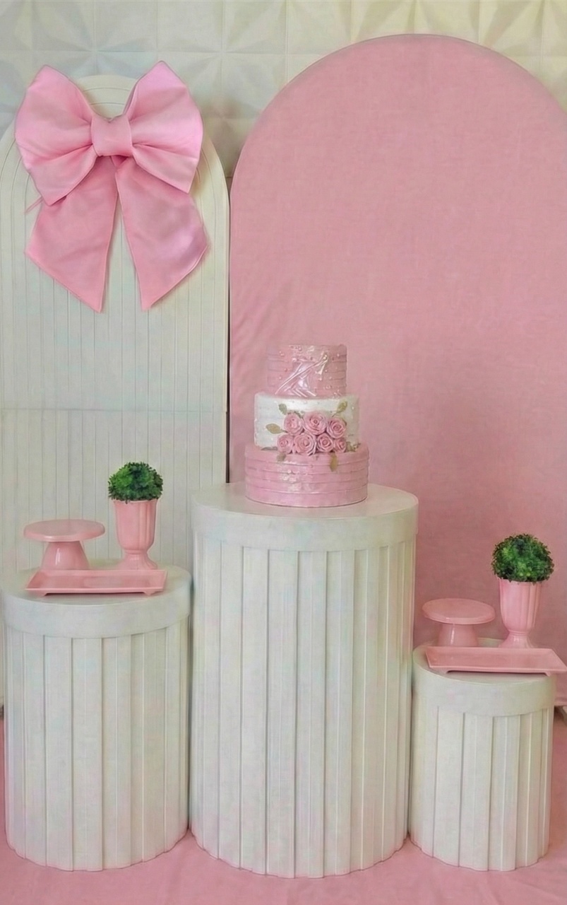 Kit Laço Rosa - GabiSantosDecor