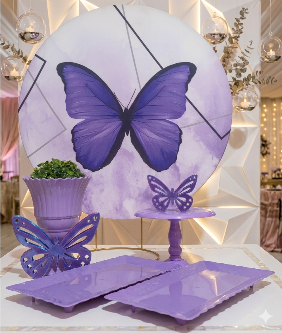 Kit Mesa Borboleta Roxa Bronze - GabiSantosDecorhttps://loquefacil.com/c/gabisantosdecor