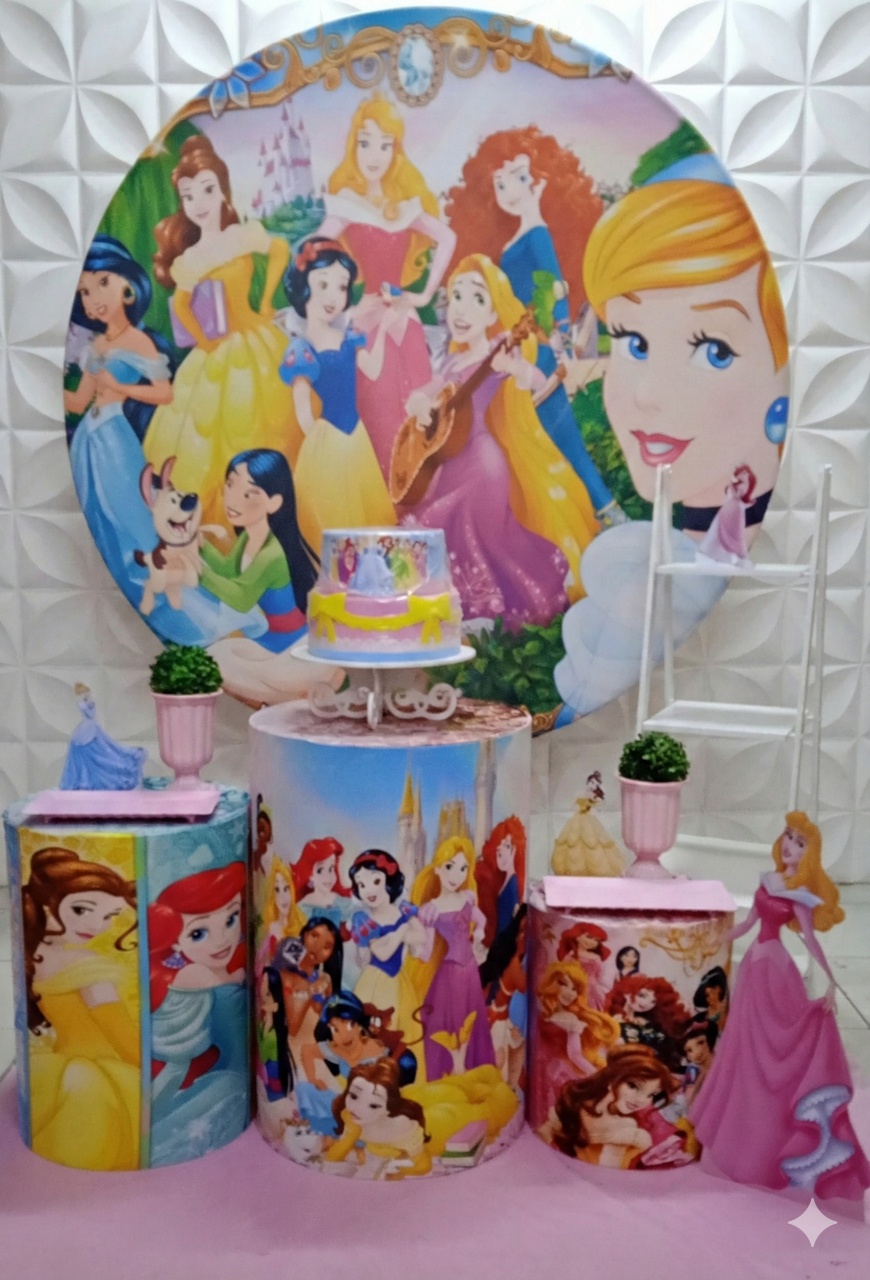 Princesas Prata  - GabiSantosDecor