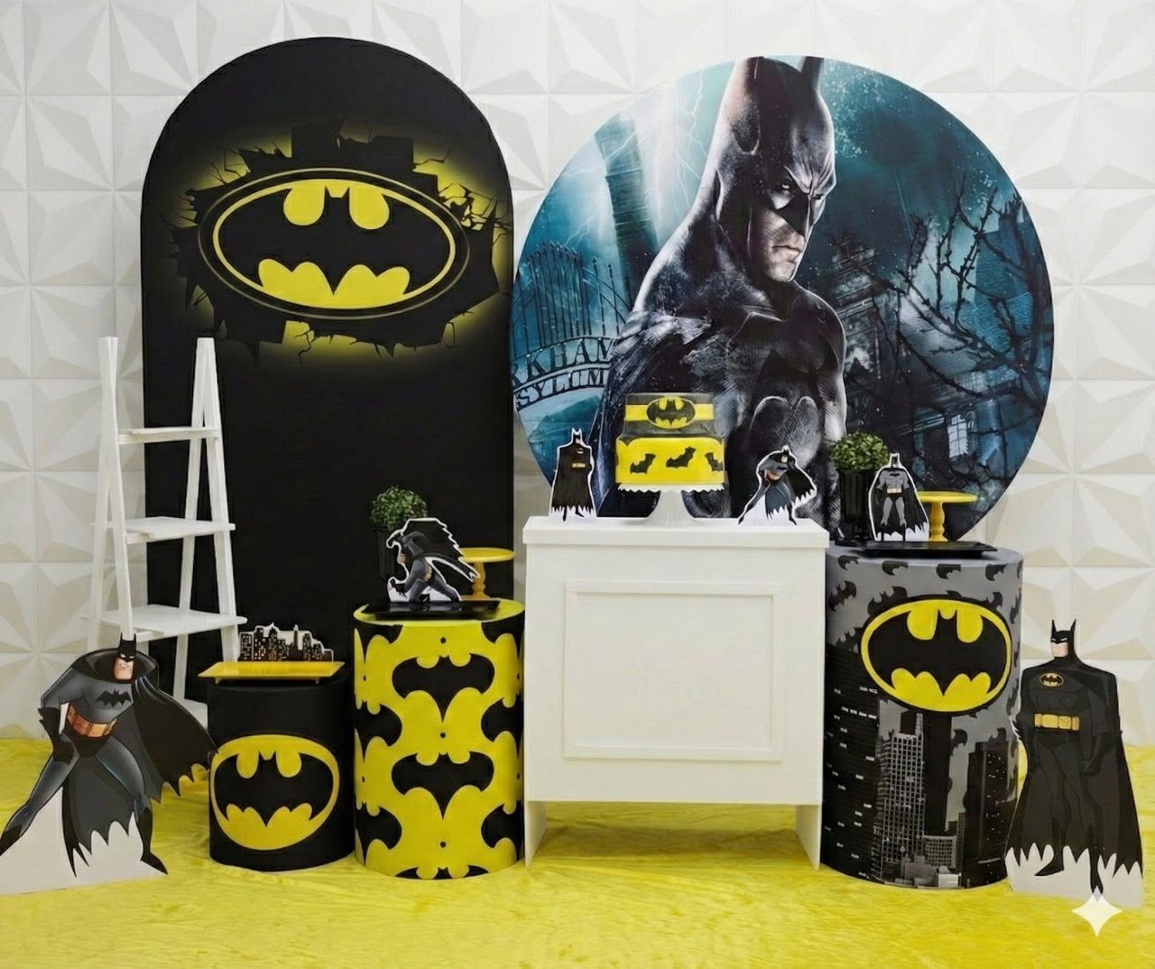 Batman Amarelo Luxo - GabiSantosDecor