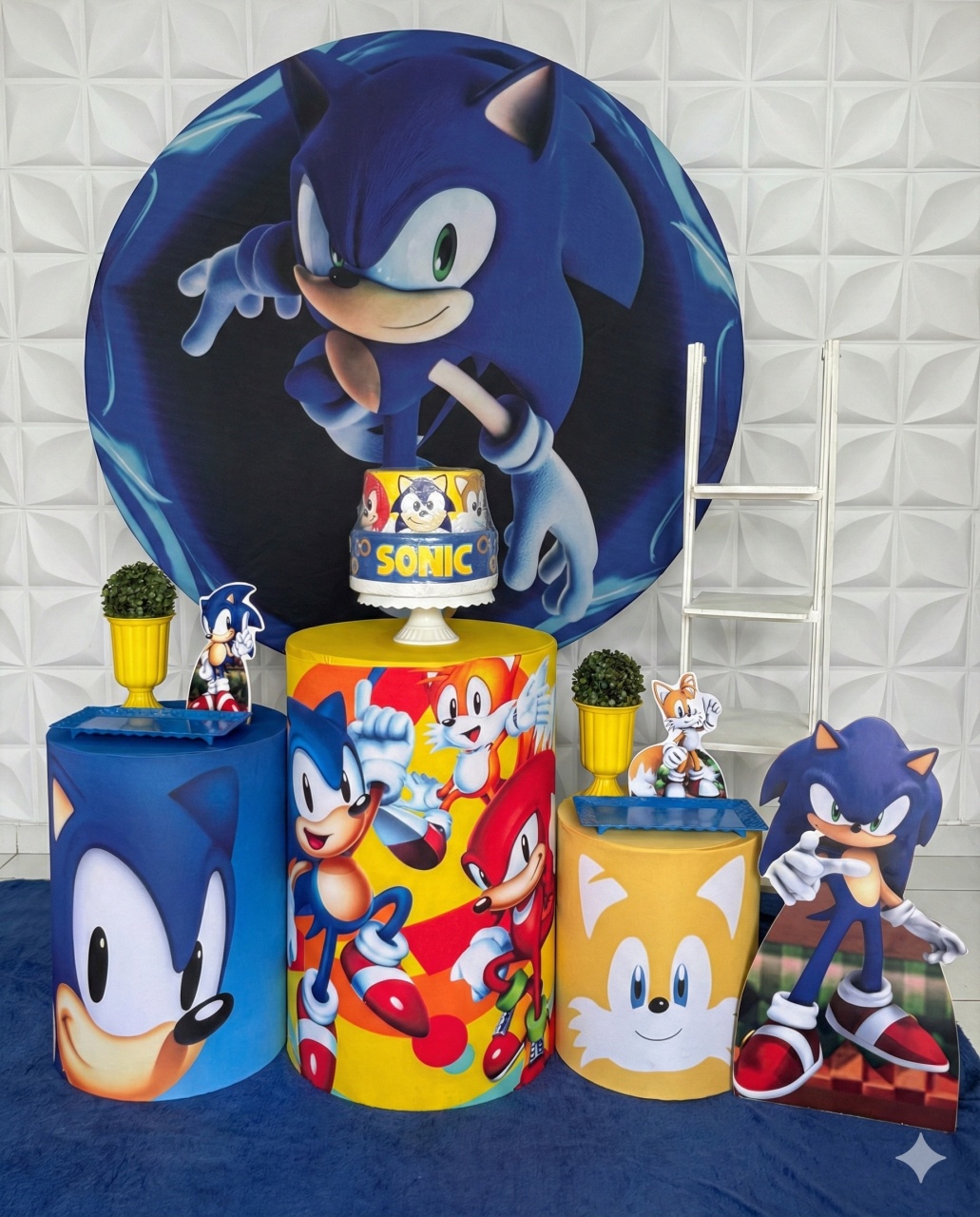 Sonic Azul Prata  - GabiSantosDecor