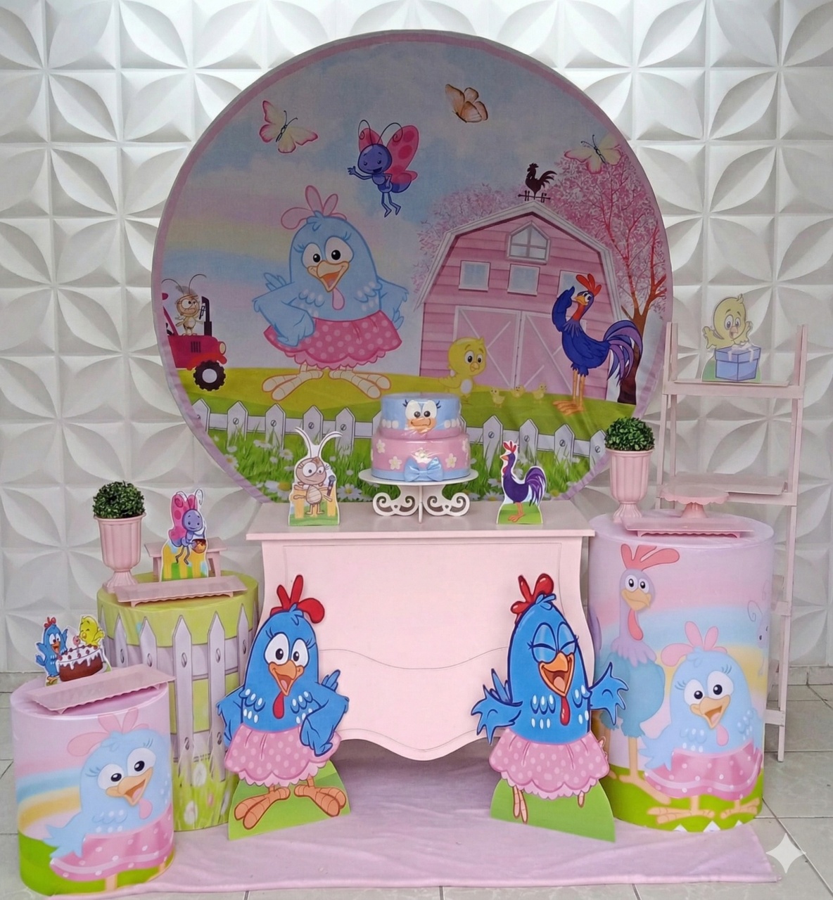 Galinha Rosa Ouro  - GabiSantosDecor