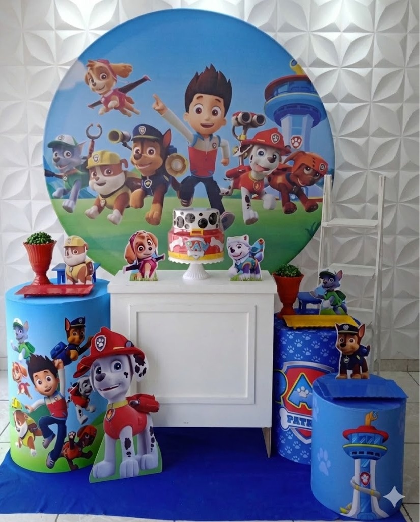 Patrulha Canina Ouro  - GabiSantosDecor