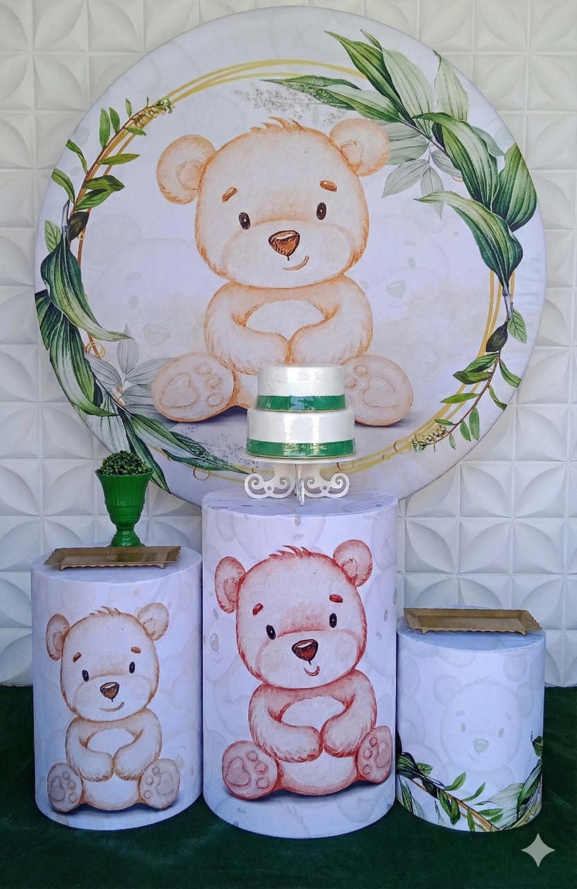 Urso Verde Bronze  - GabiSantosDecor