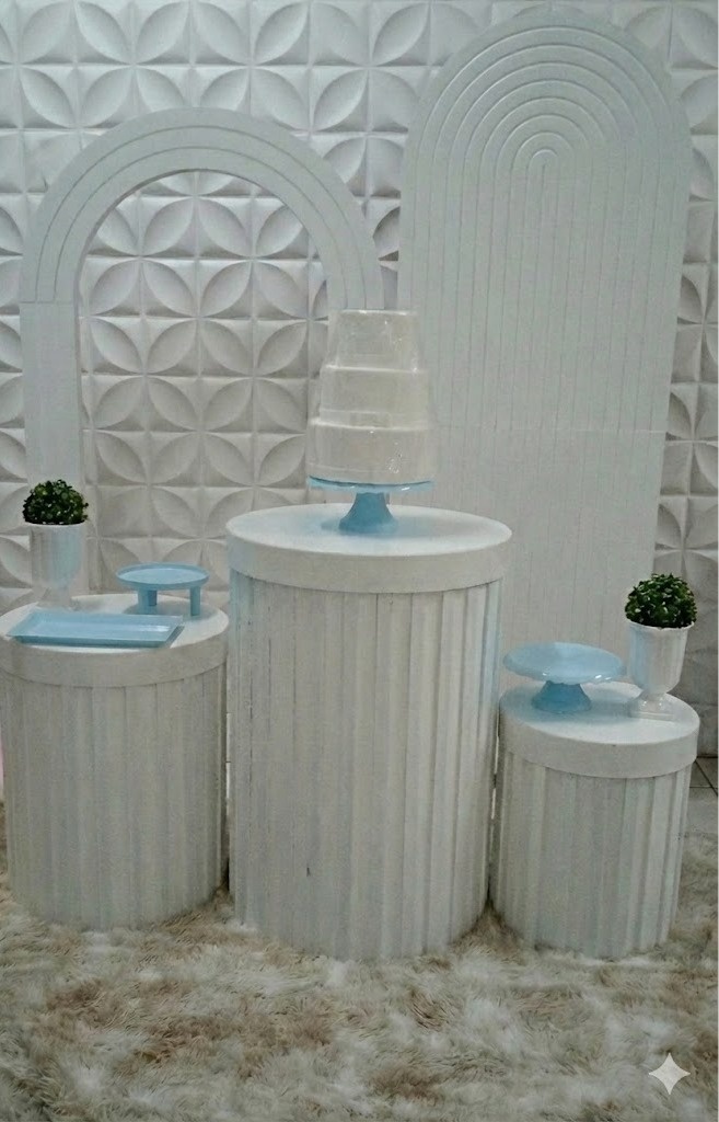 Kit Branco Azul - GabiSantosDecor