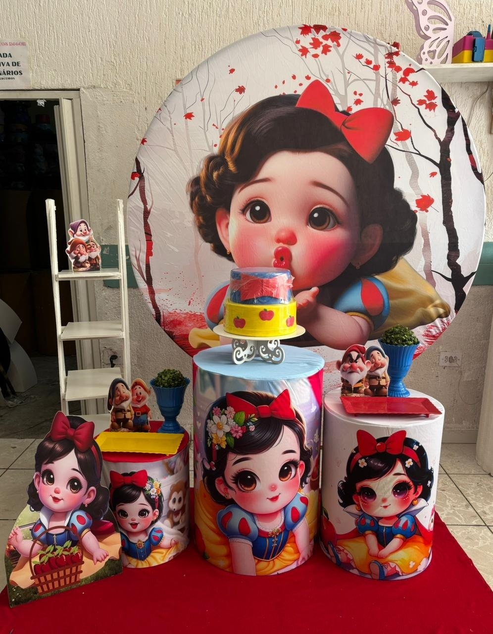 Branca de Neve Cut Prata - GabiSantosDecor
