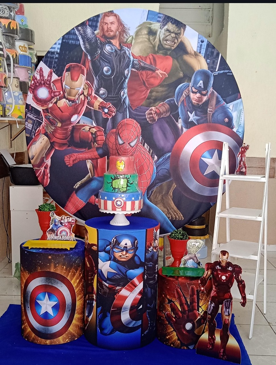 Vingadores Prata  - GabiSantosDecor
