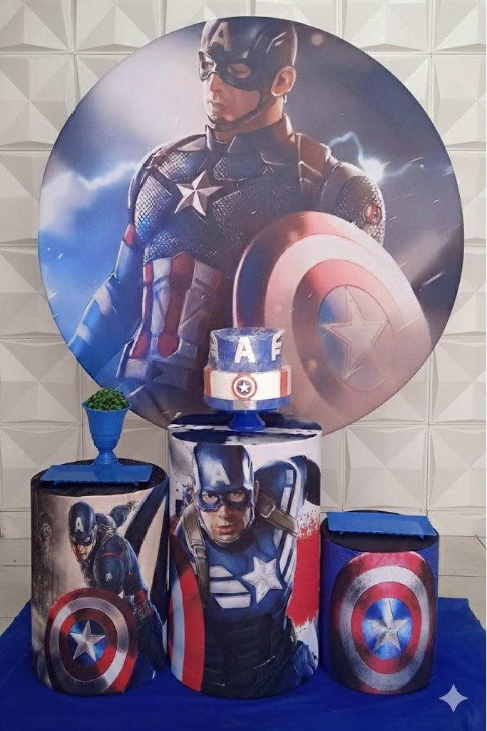 Capitão América Bronze - GabiSantosDecor