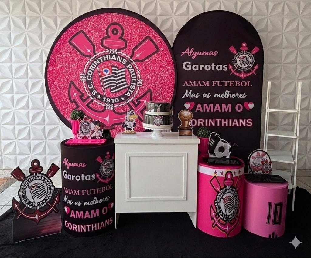 Corinthians Rosa Luxo  - GabiSantosDecor