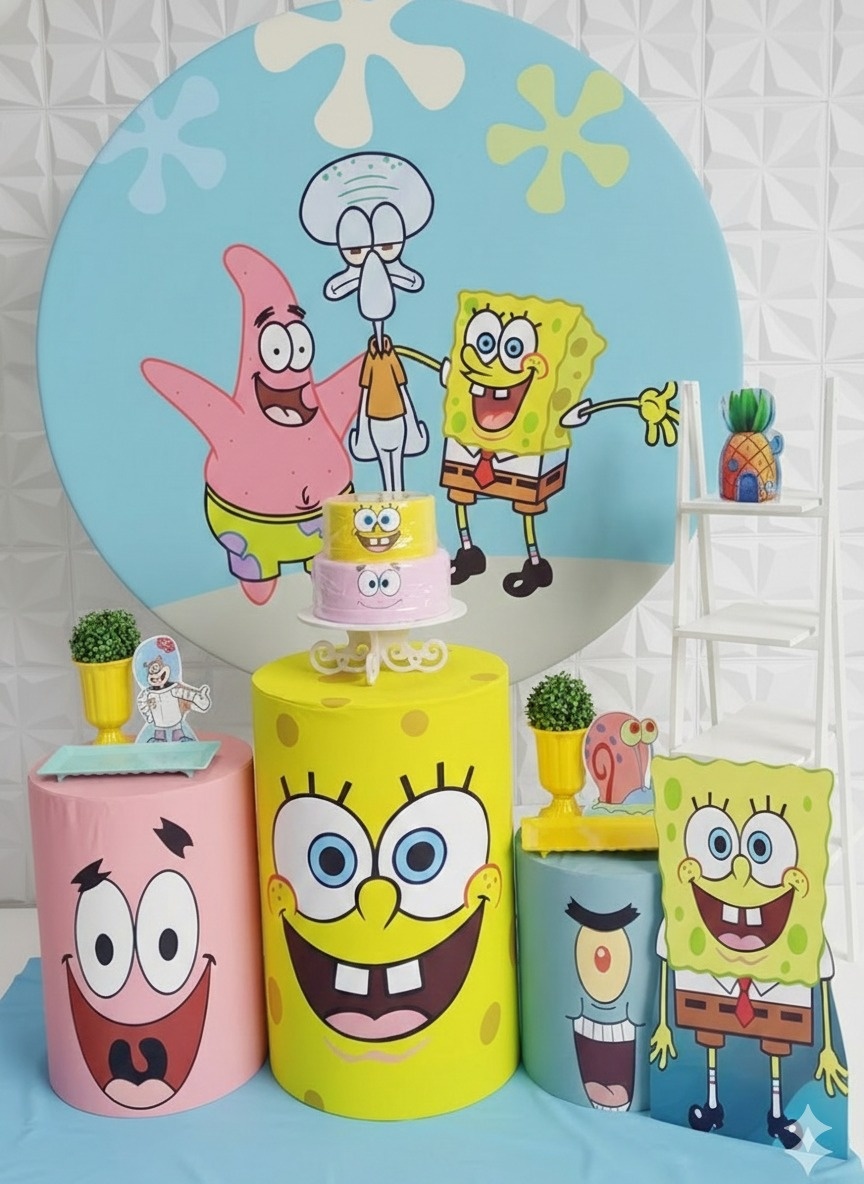Bob Esponja Prata - GabiSantosDecor
