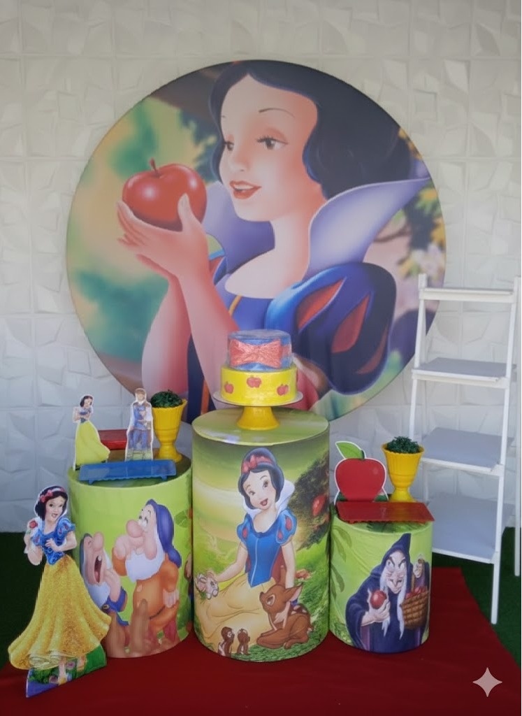 Branca de Neve Prata  - GabiSantosDecor