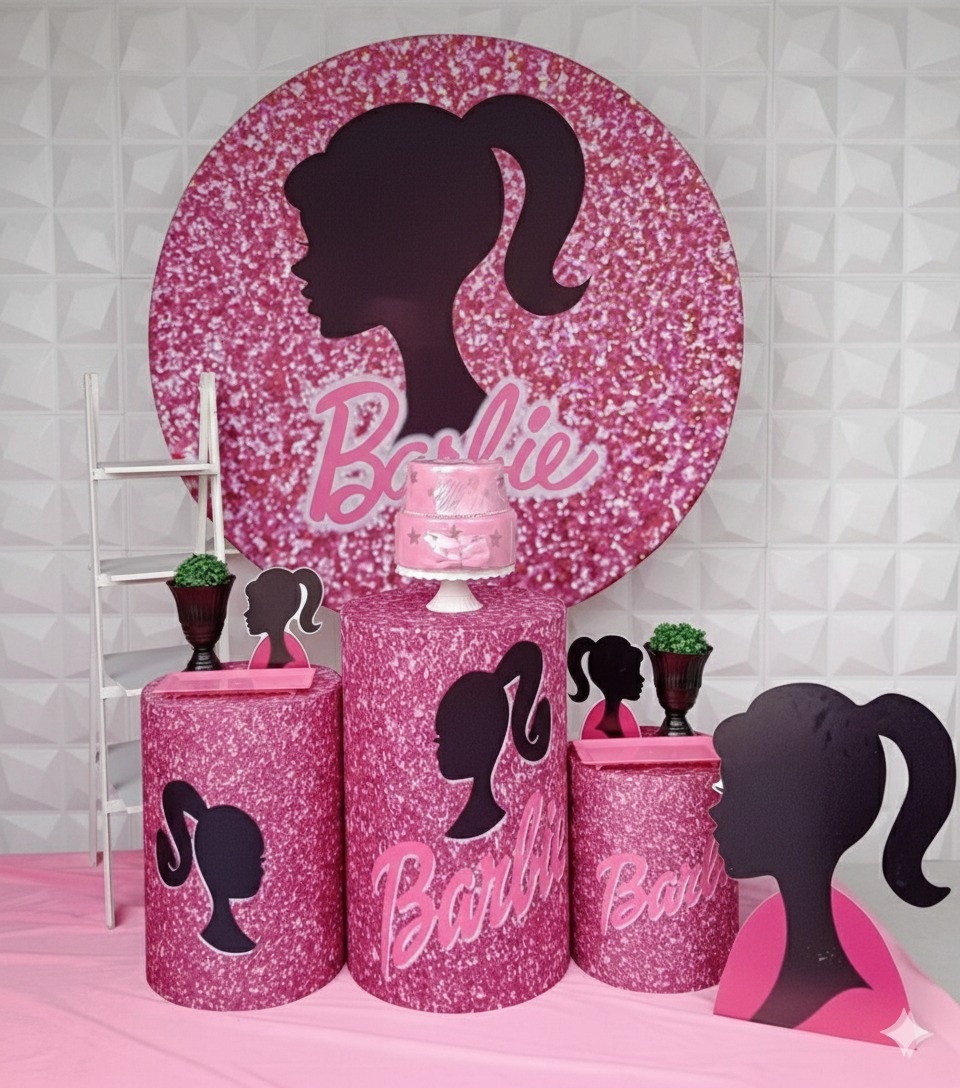 Barbie Silhuete Prata - GabiSantosDecor