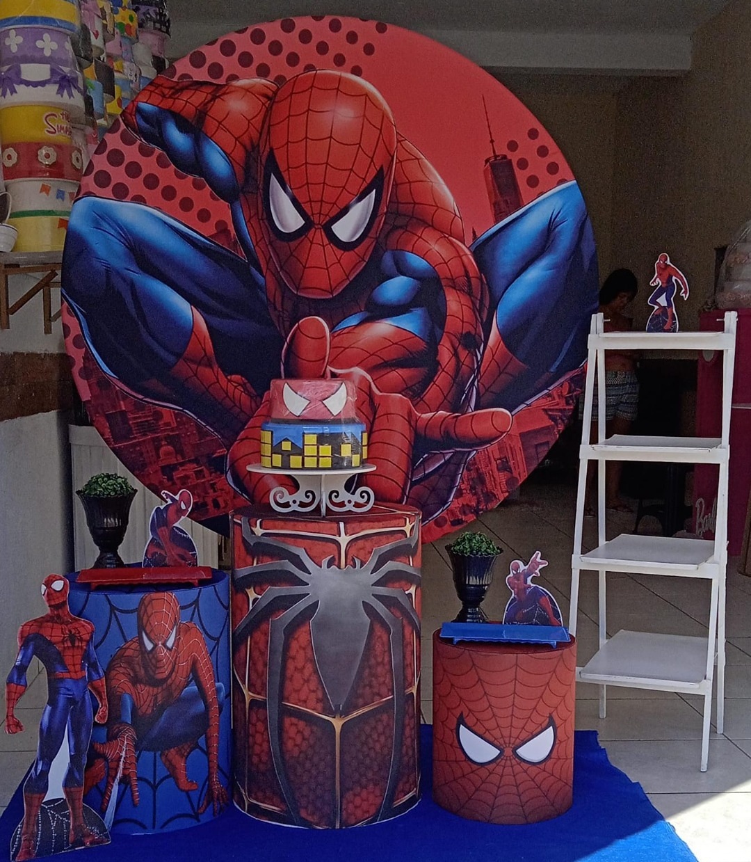 Homem Aranha Vermelho Prata  - GabiSantosDecor