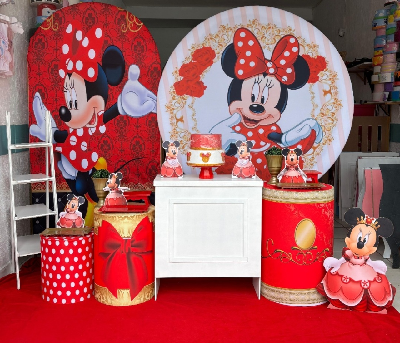 Minnie Vermelha 1 Luxo  - GabiSantosDecor