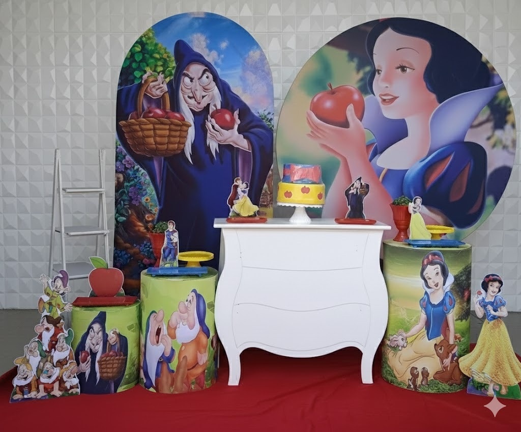 Branca de Neve Luxo  - GabiSantosDecor
