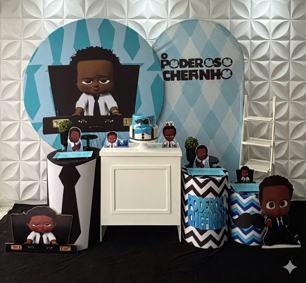 Poderoso Chefinho Negro Luxo - GabiSantosDecor