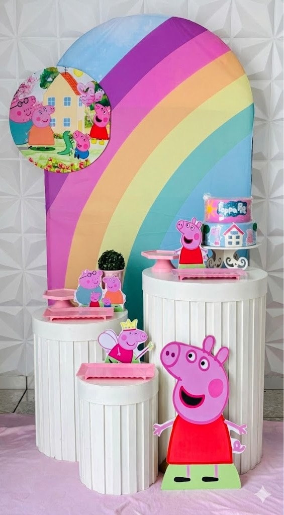 Peppa Pig Ripado - GabiSantosDecor