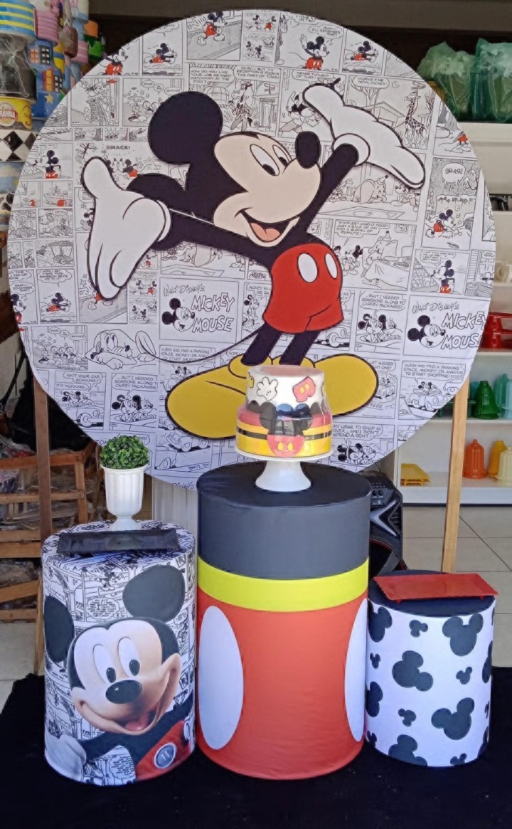 Mickey Preto Bronze  - GabiSantosDecor