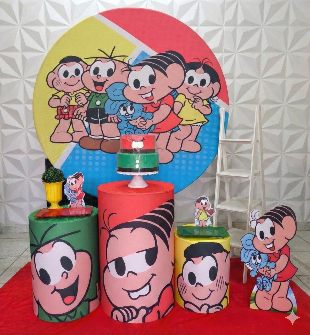 Turma da Monica Prata  - GabiSantosDecor