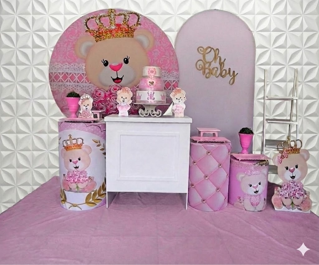 Ursa Princesa 2 Luxo - GabiSantosDecor