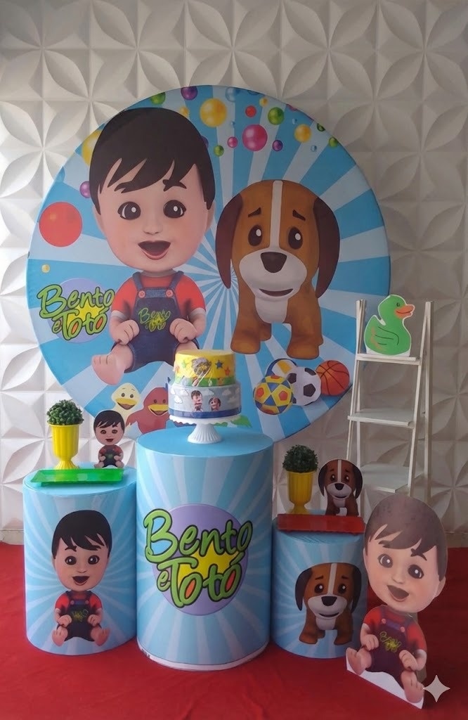 Bento E Totó Prata  - GabiSantosDecor