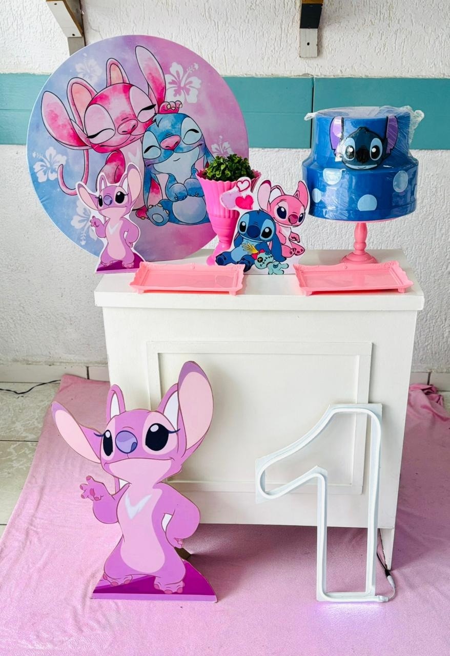 Kit Mesa Stitch 2 E Angel Luxo - GabiSantosDecor