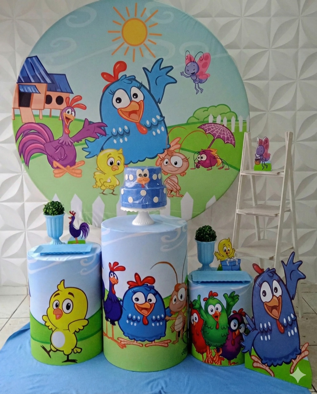 Galinha Azul Prata  - GabiSantosDecor