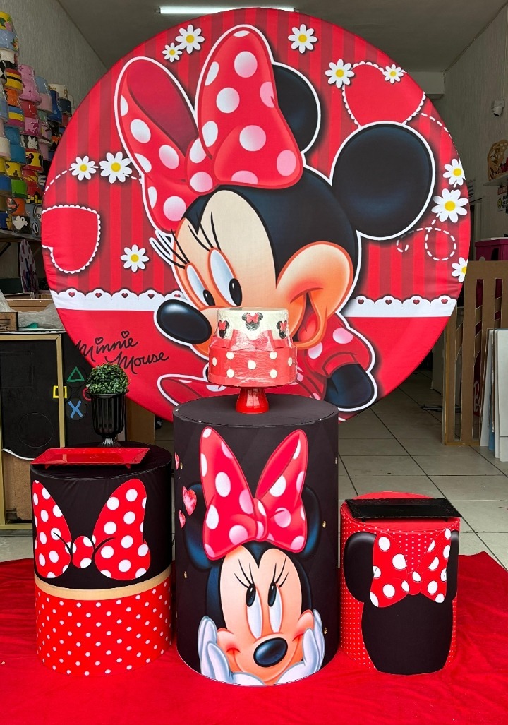 Minnie Vermelha Bronze  - GabiSantosDecor