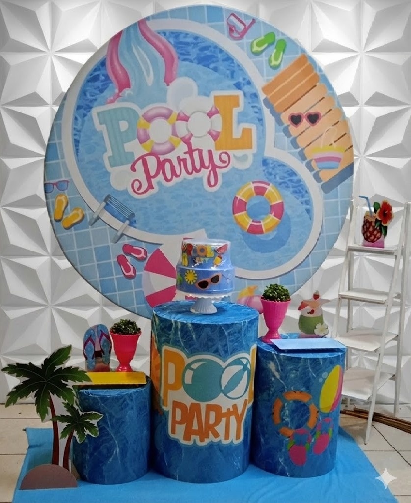 Pool Party Prata  - GabiSantosDecor