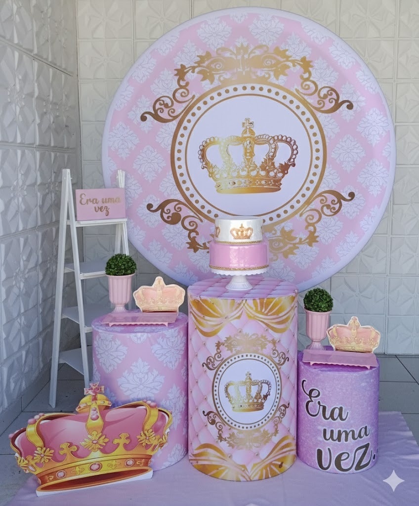Realeza Rosa Prata  - GabiSantosDecor