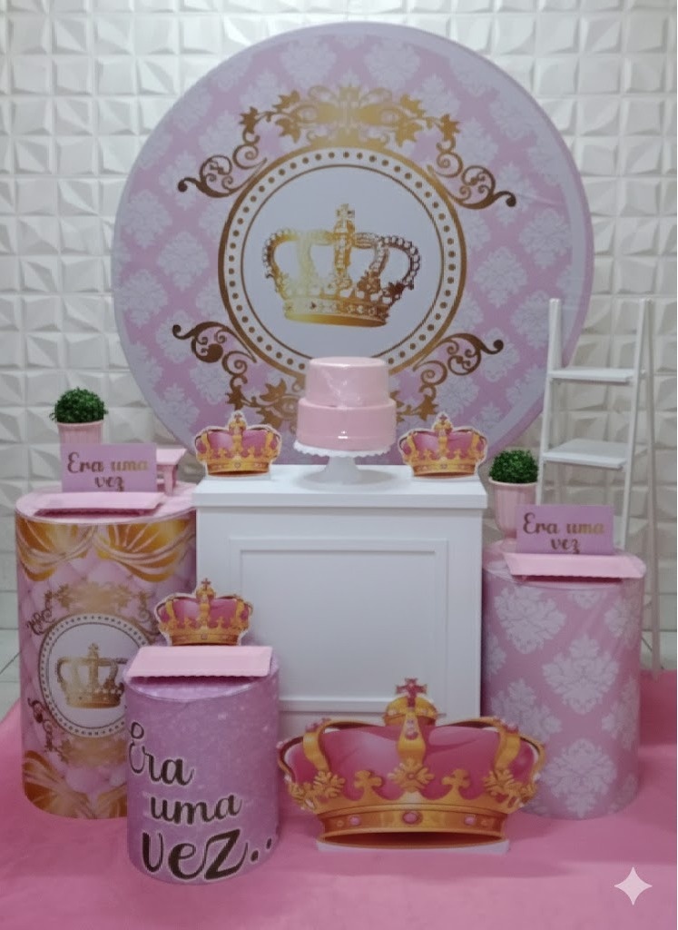 Realeza Rosa Ouro - GabiSantosDecor