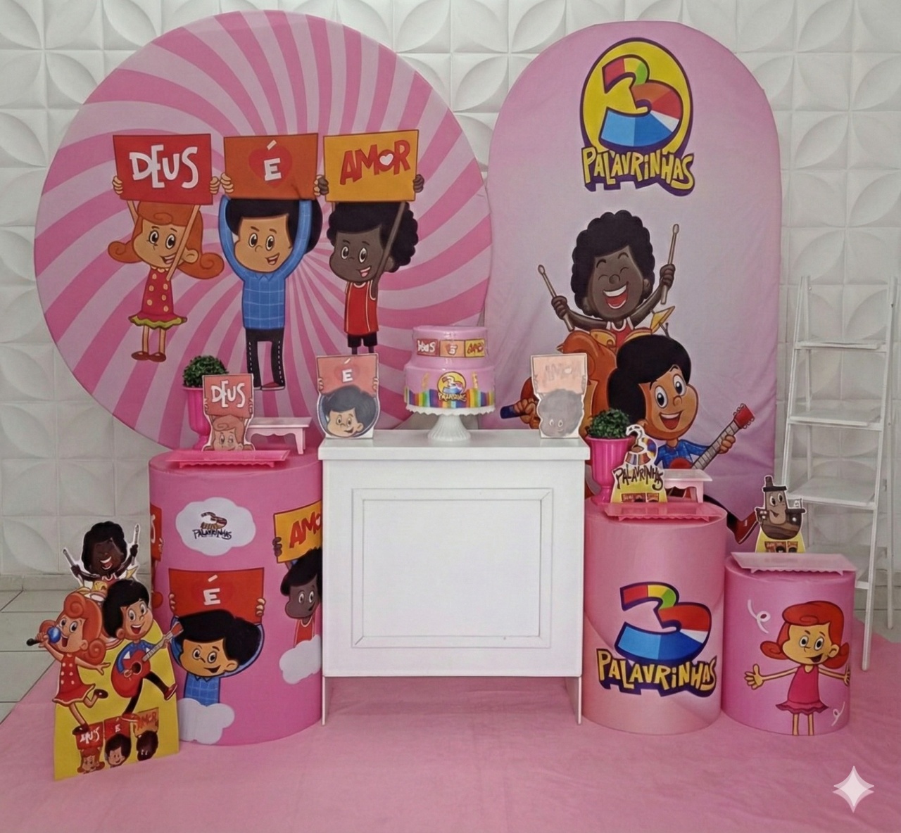 3 Palavrinhas Rosa Luxo - GabiSantosDecor