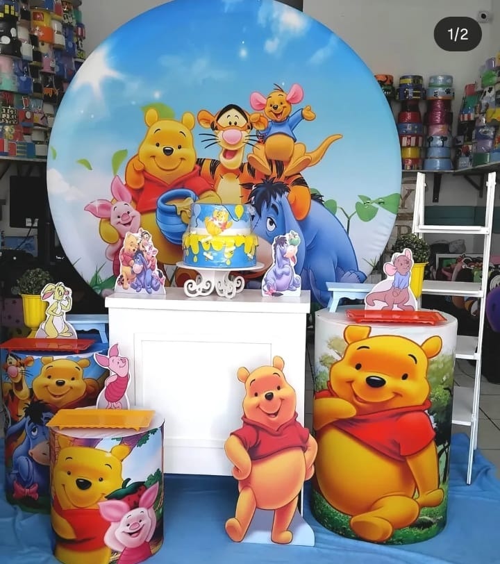 Ursinho Pooh Ouro  - GabiSantosDecor