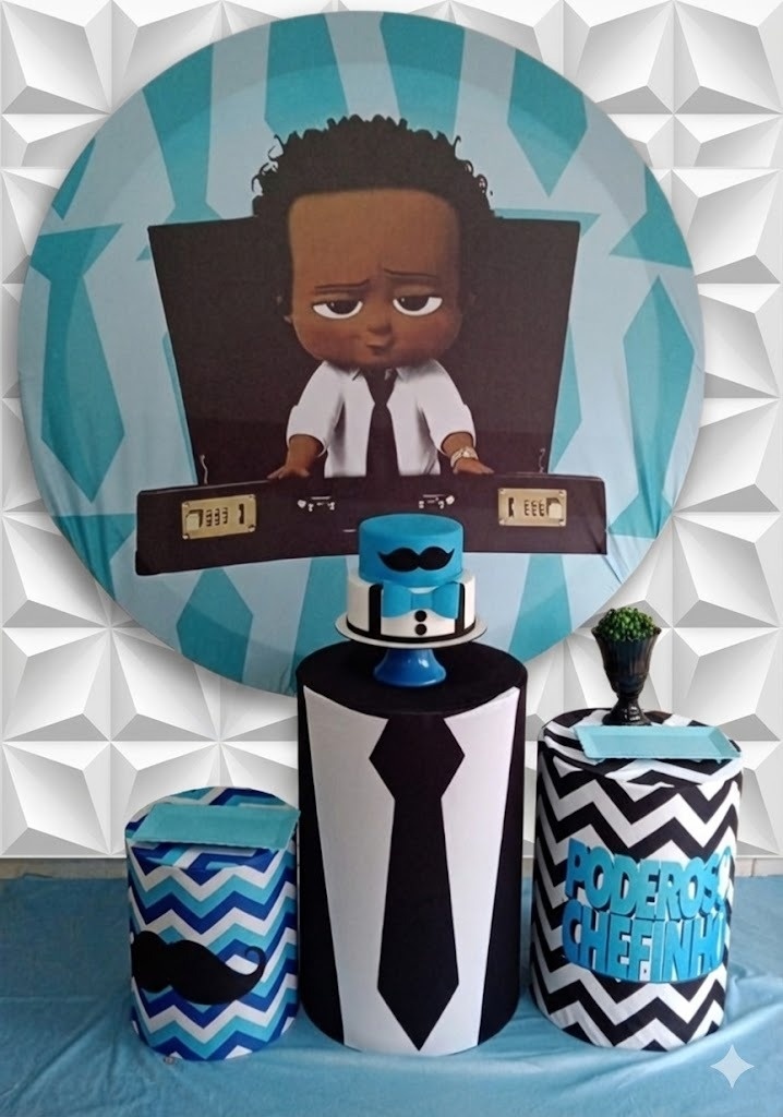 Poderoso Chefinho Negro Bronze  - GabiSantosDecor