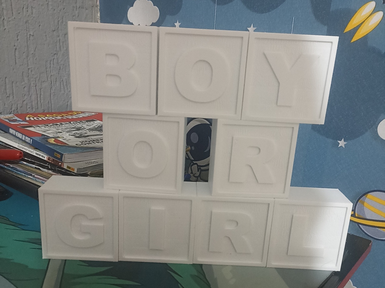 Boy Or Girl Mesa Branco  - GabiSantosDecor