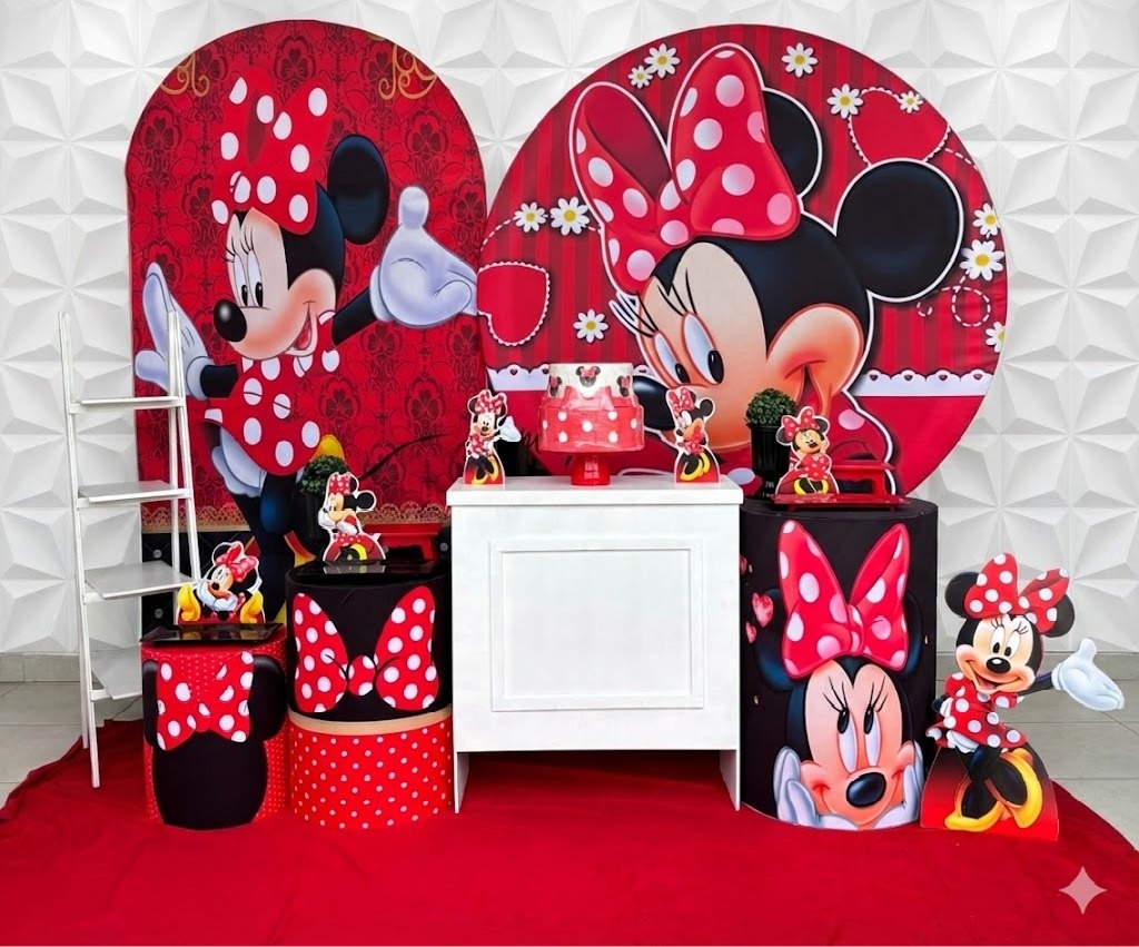 Minnie Vermelha Luxo  - GabiSantosDecor