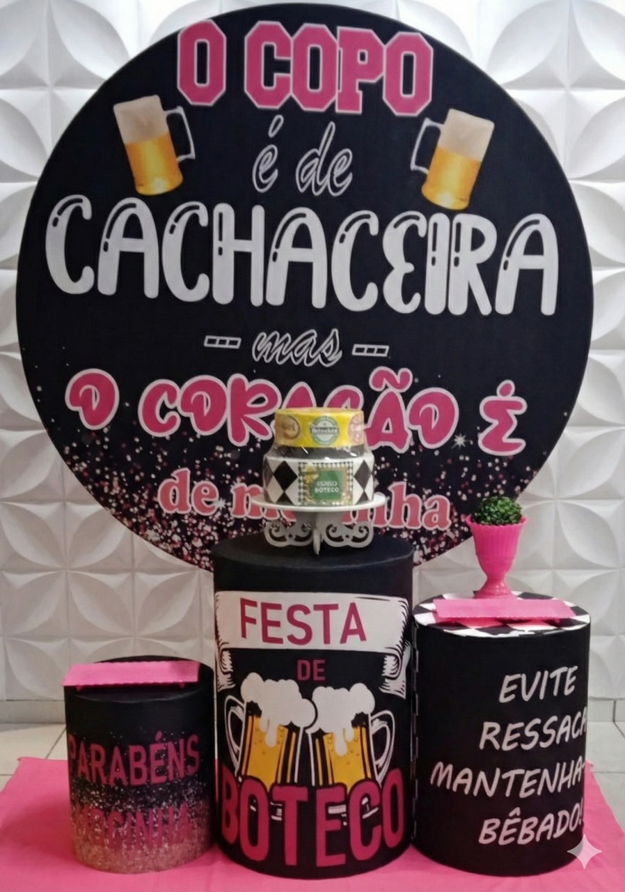 Boteco Rosa Bronze  - GabiSantosDecor