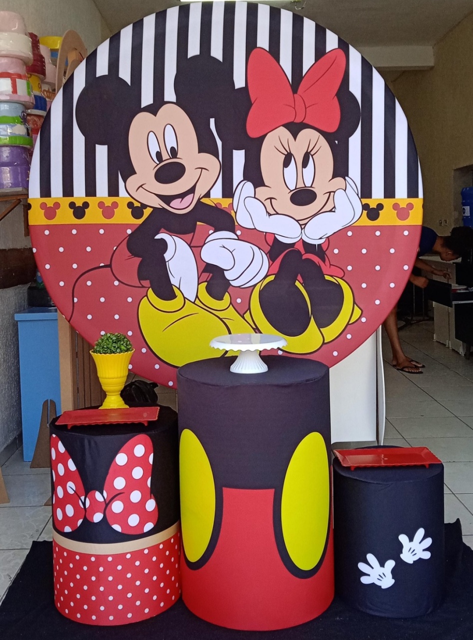 Mickey E Minnie Bronze  - GabiSantosDecor