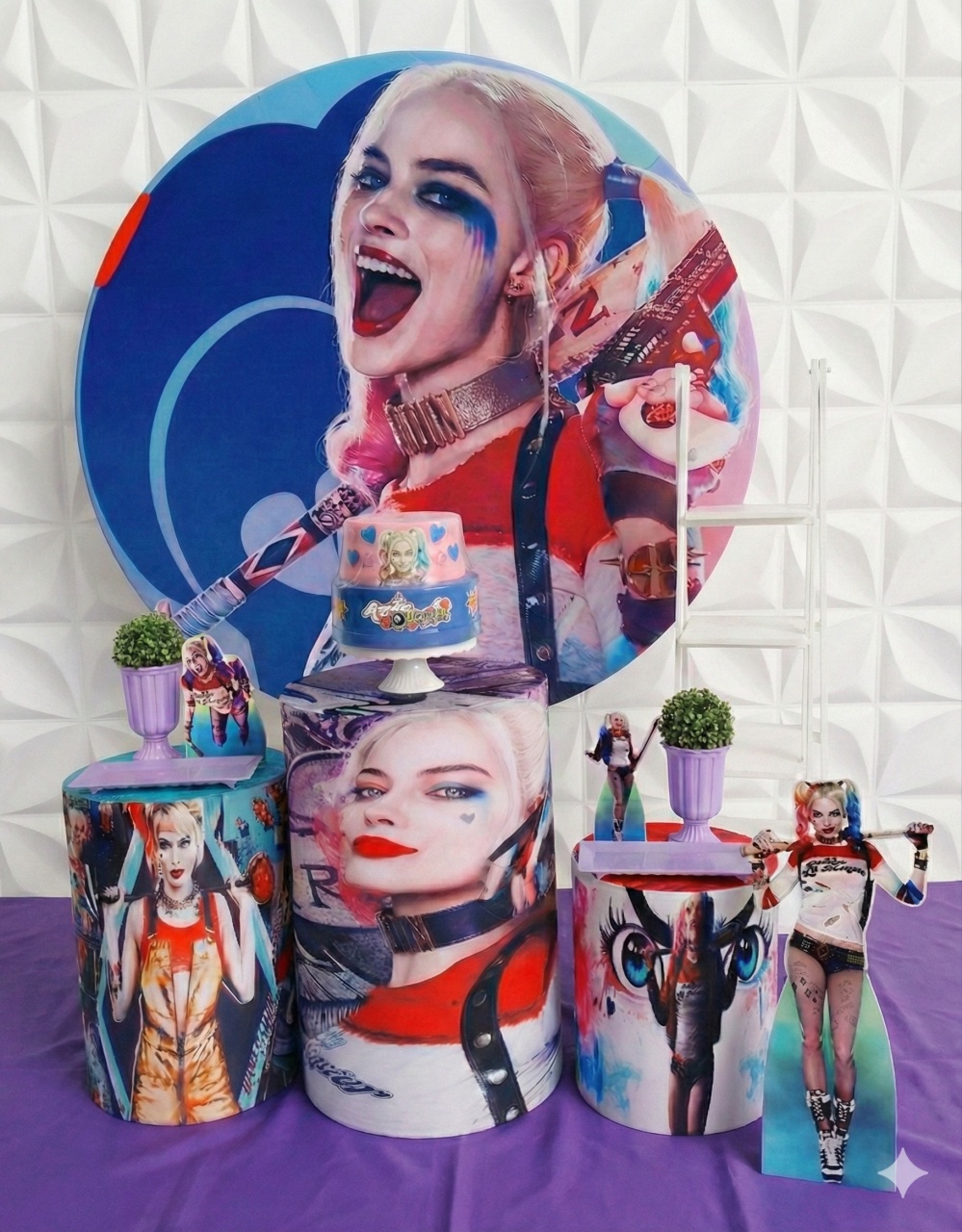 Arlequina Grande Prata  - GabiSantosDecor