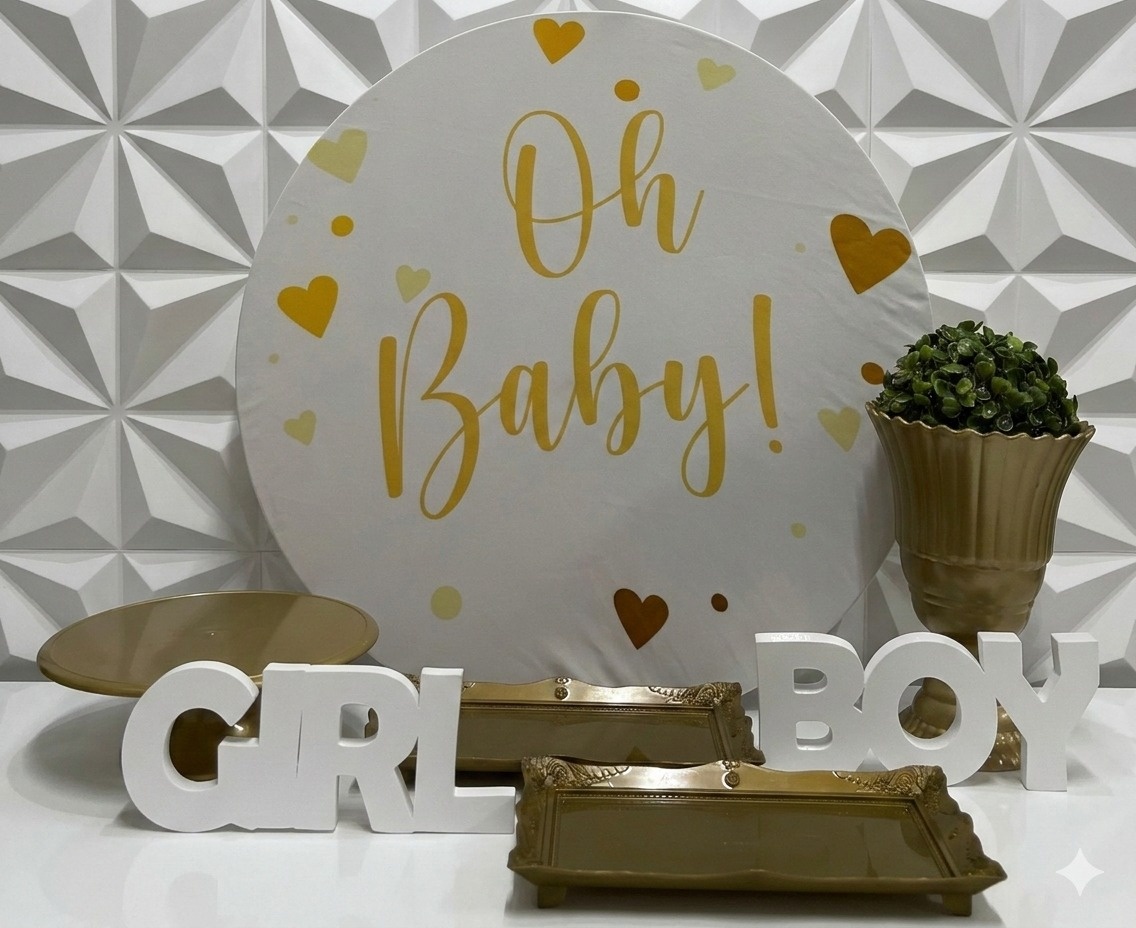 Kit Mesa Oh Baby - GabiSantosDecor