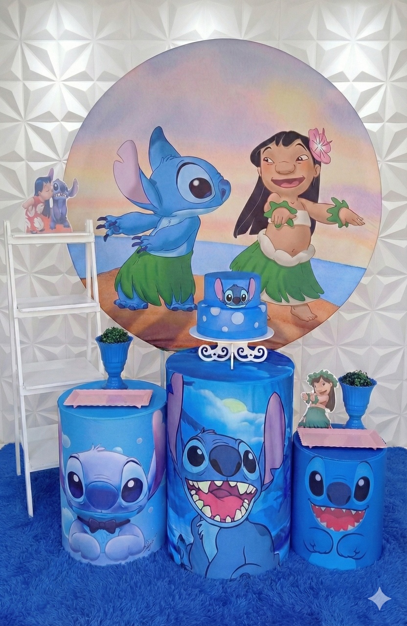 Lilo Stitch Prata  - GabiSantosDecor