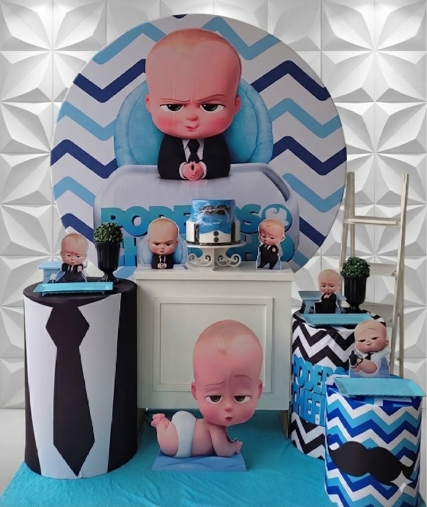 Poderoso Chefinho Loiro Ouro - GabiSantosDecor