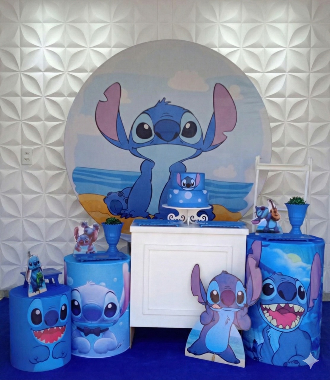 Stitch Ouro  - GabiSantosDecor