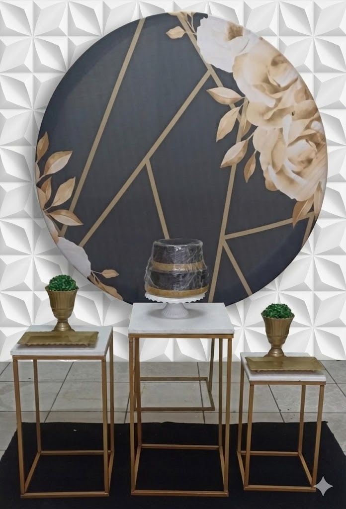 Flores Dourada - GabiSantosDecor