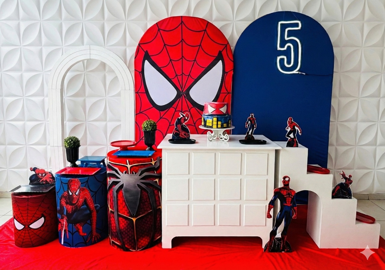 Composição homem aranha 