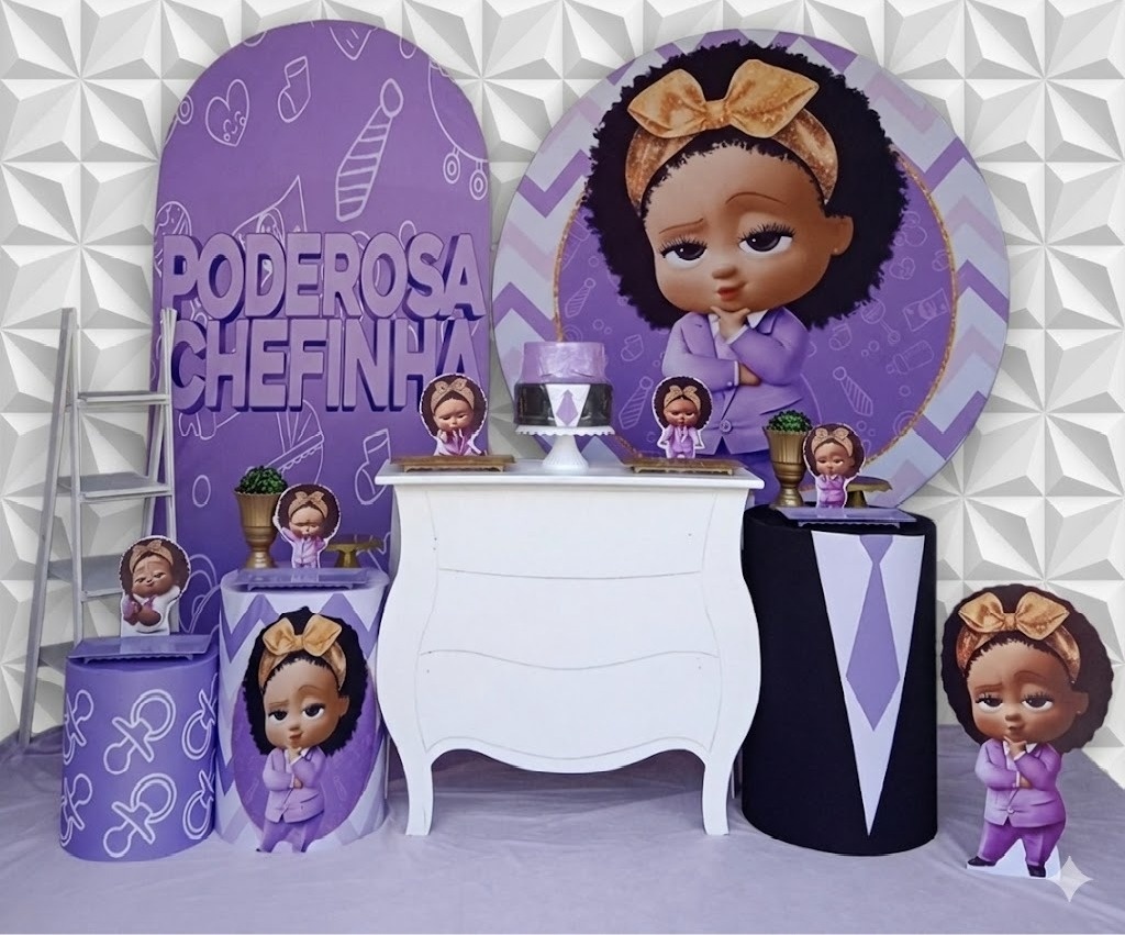 Poderosa Chefinha Lilás Luxo  - GabiSantosDecor