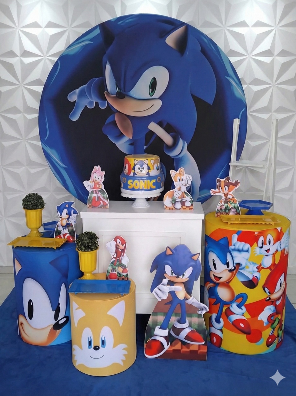 Sonic Azul Ouro  - GabiSantosDecor