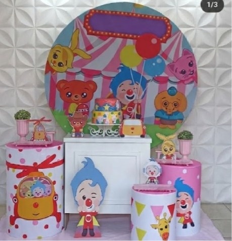 Palhaço Herói Rosa Ouro - GabiSantosDecor